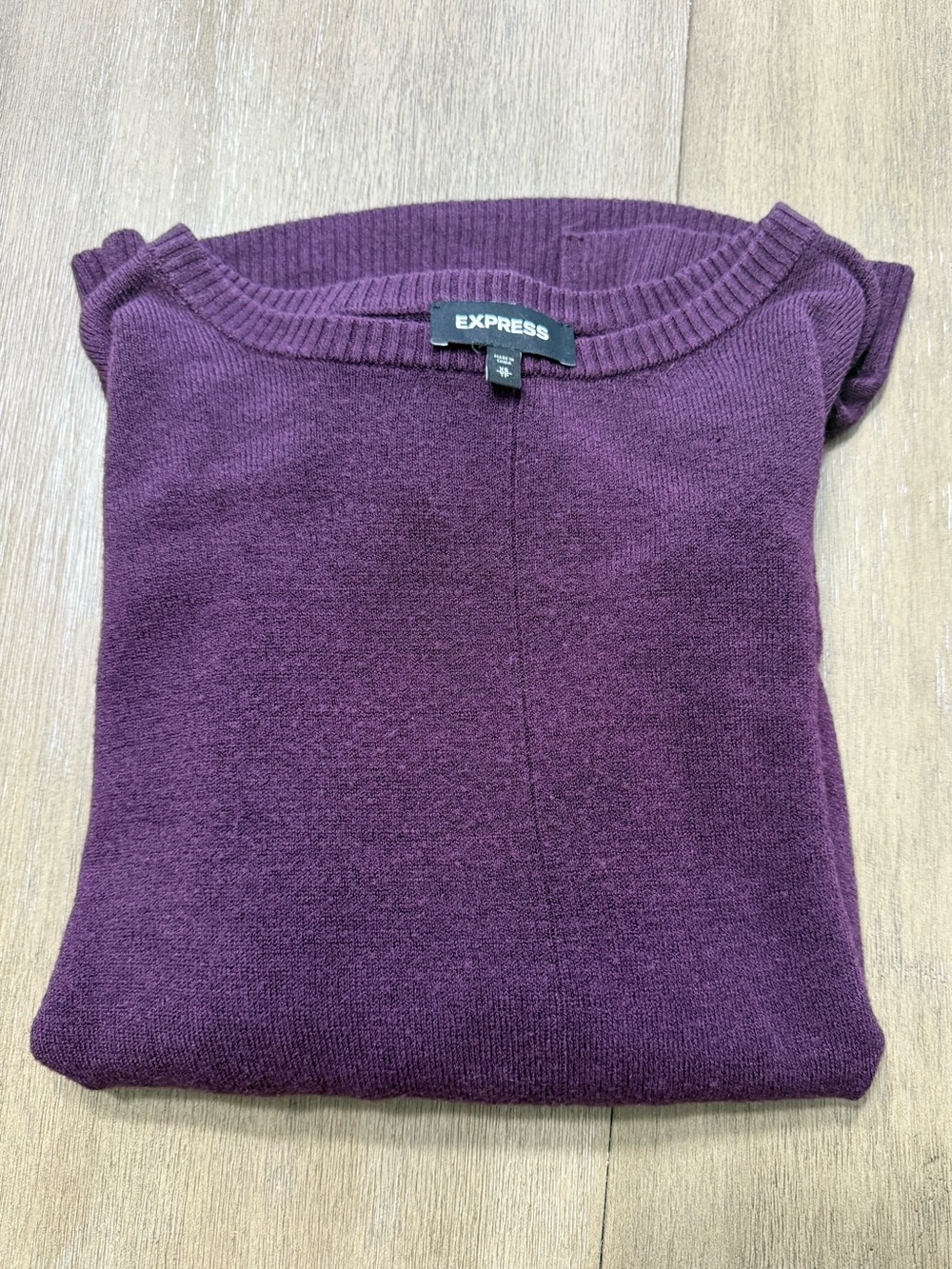 Express Women's Plum Crewneck Sweater